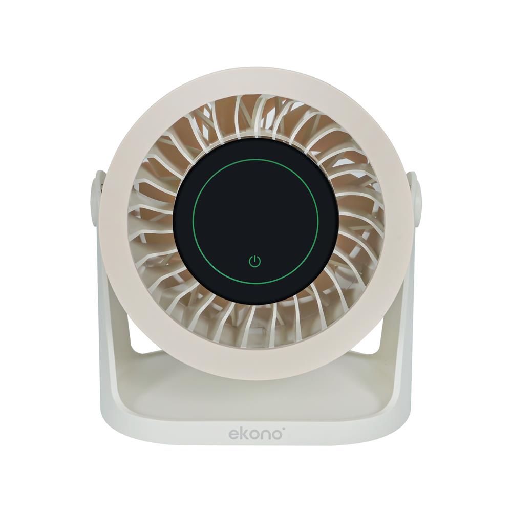 พัดลมพกพา 5 นิ้ว EKONO EK-PTB07 สีครีม_0