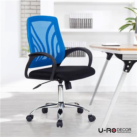 เก้าอี้สำนักงาน U-RODECOR SATURN000002118 สีดำ/น้ำเงิน_6
