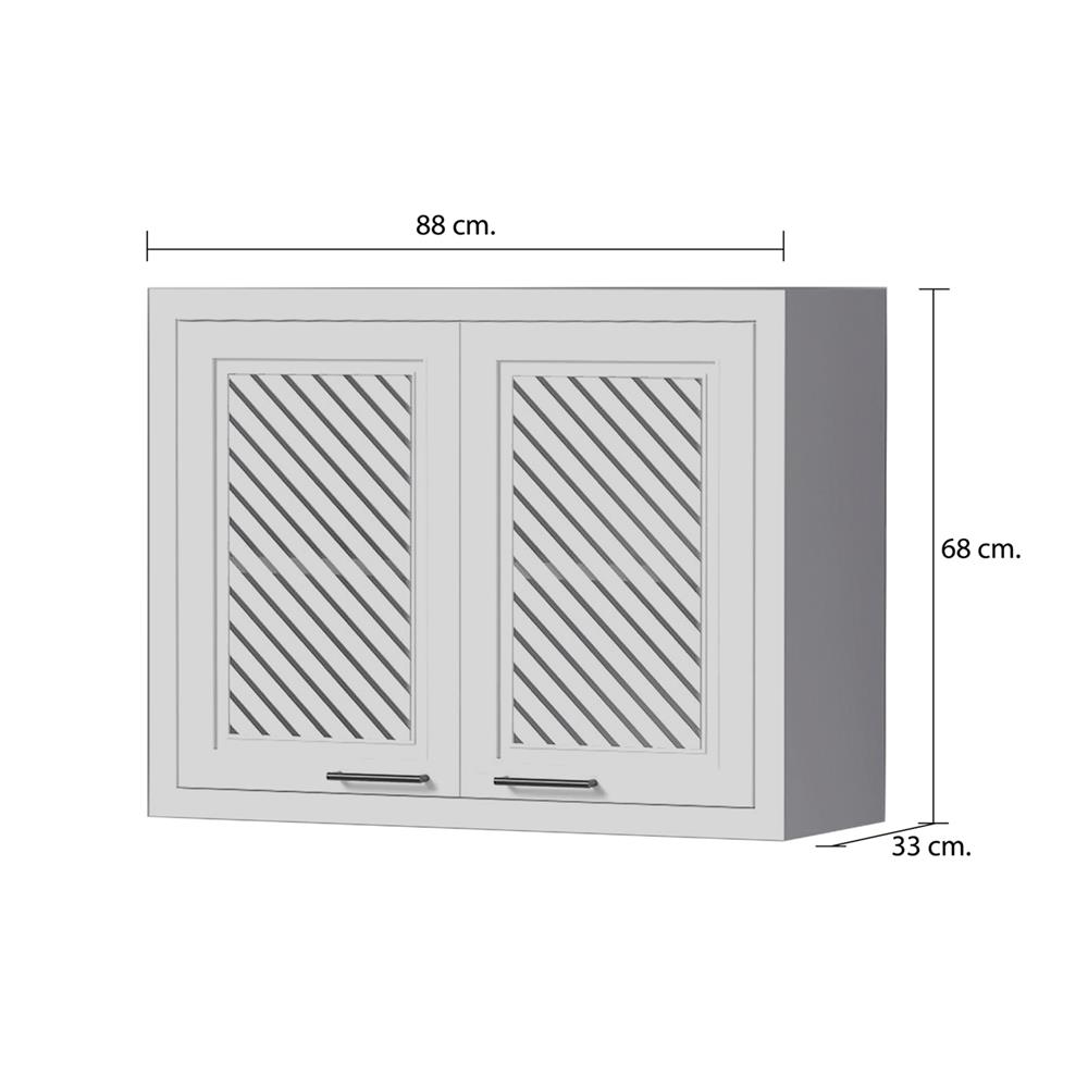ตู้แขวนคู่ CABIN HARPER 88x68 ซม. สีเทา