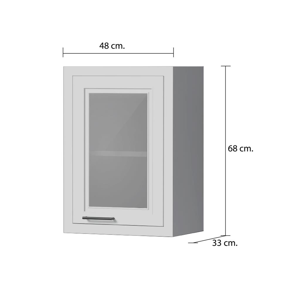 ตู้แขวนเดี่ยว CABIN HARPER 48x68 ซม. สีเทา