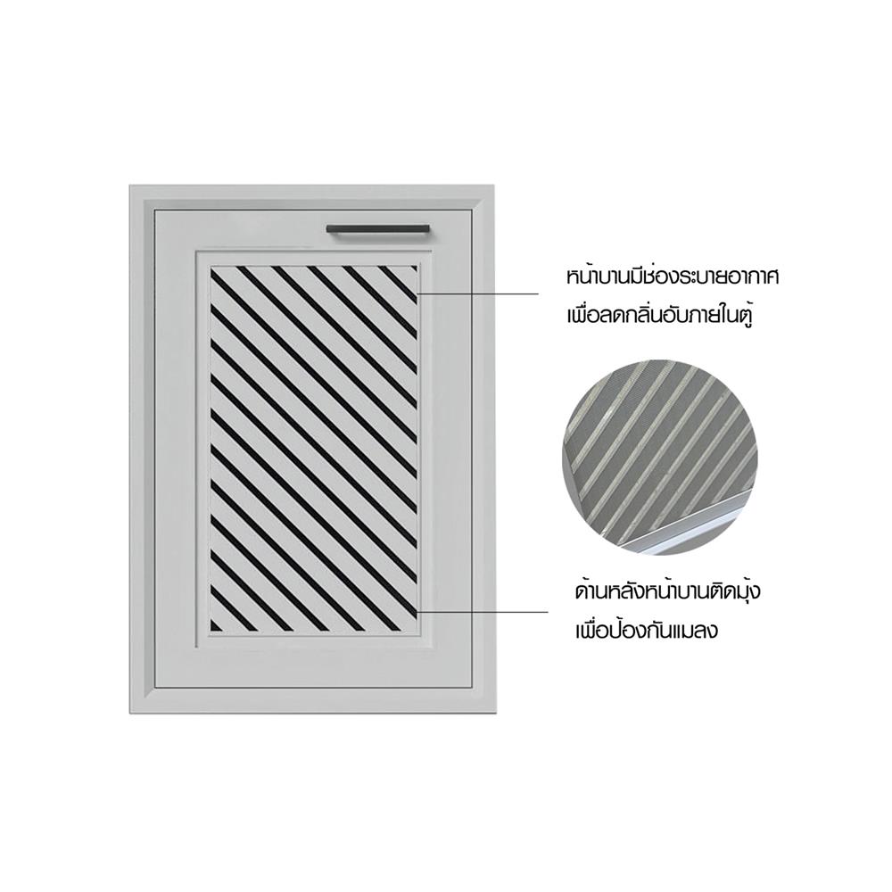 บานซิงค์เดี่ยว CABIN HARPER 45.5x65.5 ซม. สีเทา