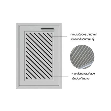 บานซิงค์เดี่ยว CABIN HARPER 45.5x65.5 ซม. สีเทา_2