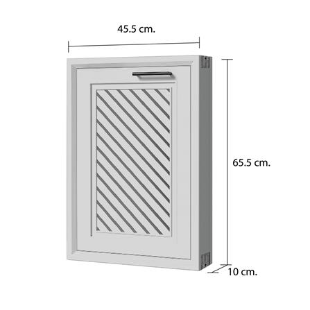 บานซิงค์เดี่ยว CABIN HARPER 45.5x65.5 ซม. สีเทา_5