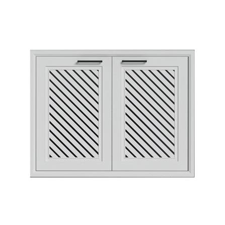 บานซิงค์คู่ CABIN HARPER 85.5x65.5 ซม. สีเทา_0