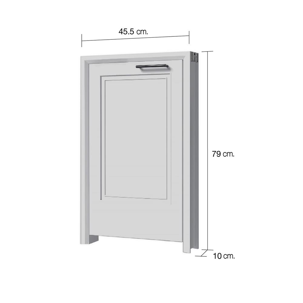 บานถังแก๊ส CABIN HARPER 45.5x79 ซม. สีเทา