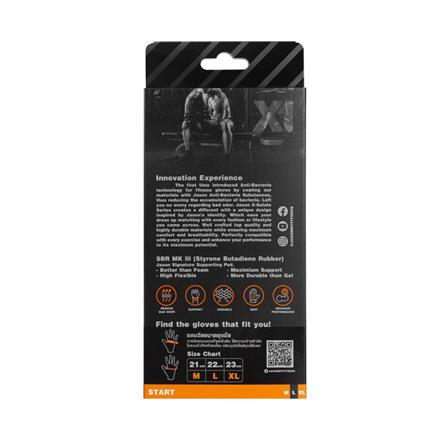 ถุงมือออกกำลังกาย JASON X-SALUTE I SIZE M_3