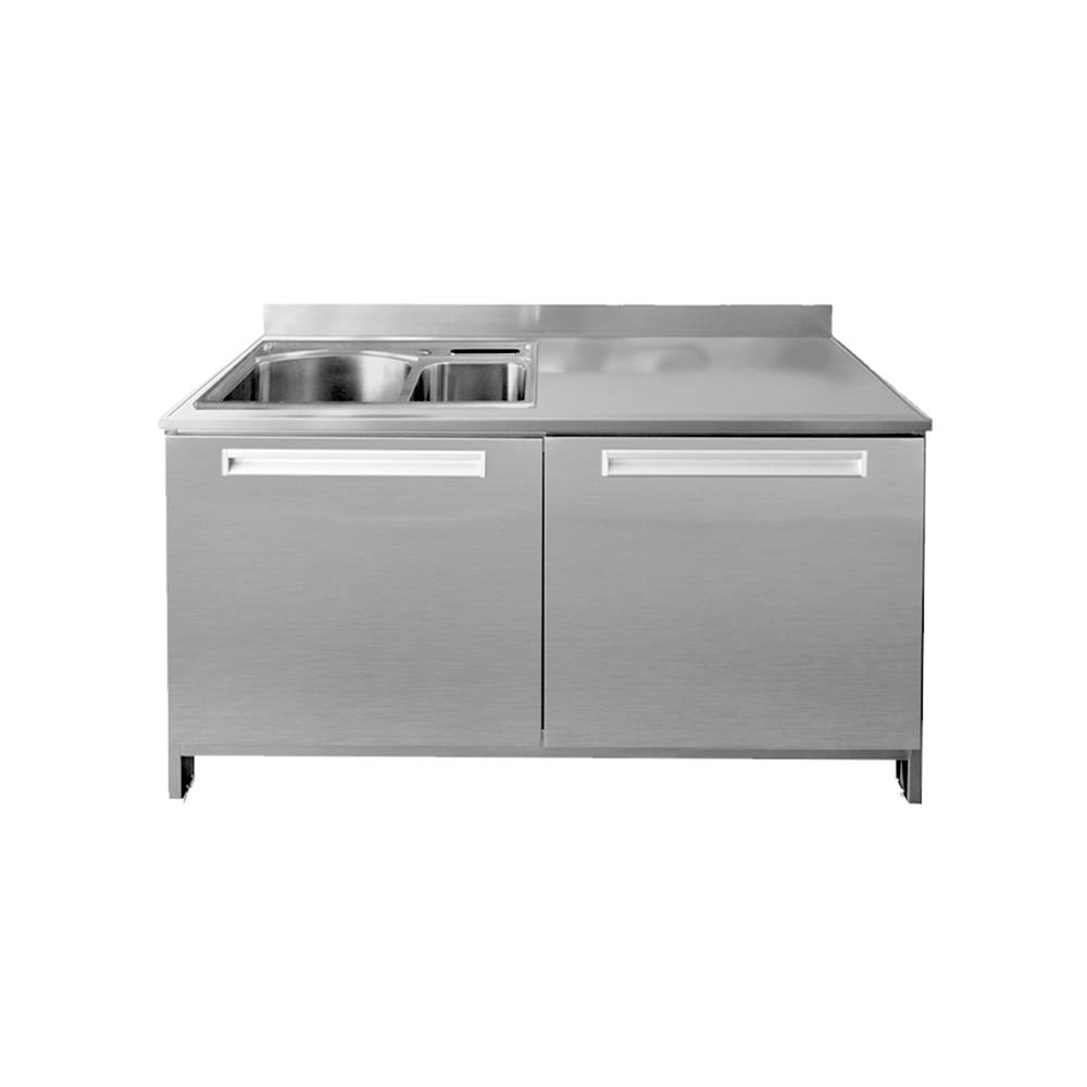 ตู้ตั้งพื้นท็อปซิงค์ 2 หลุม SANKI CLEAN KITCHEN SMC-NS2 120 ซม.