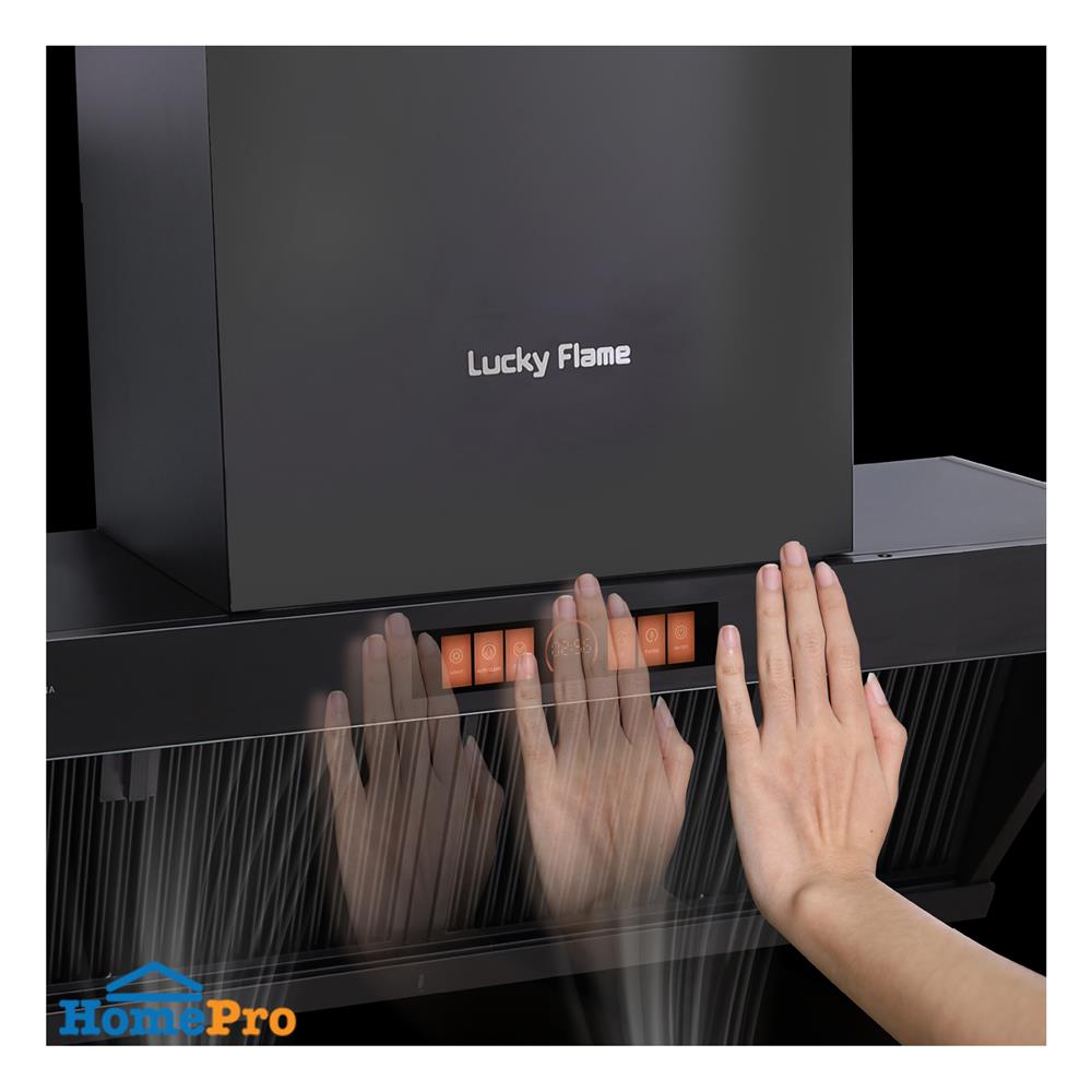 เครื่องดูดควันกระโจม LUCKY FLAME RWE-L19018(B) 90 ซม.