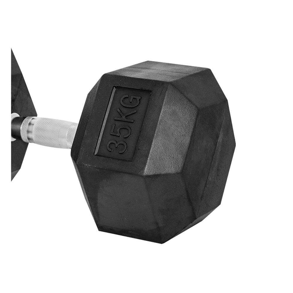 ดัมเบลหกเหลี่ยม หุ้มยาง IRONTEC 35 กก. (1 ข้าง)