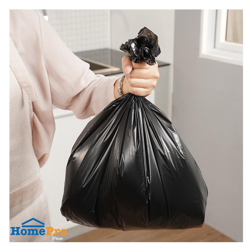 ถุงขยะแบบบาง CIRCULAR 18x20 นิ้ว ACCO สีดำ (แพ็ก 40 ใบ)