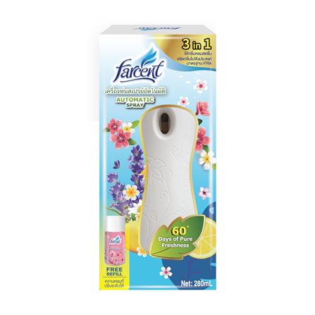 เครื่องพ่นสเปรย์อัตโนมัติพร้อมรีฟิล FARCENT 280 มล. CHEERY BLOSSOM_3