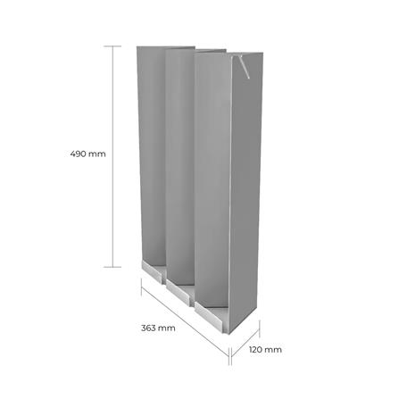 ที่เก็บร่ม SPACE MAKER 36.3X12X49 ซม. สีเทา_4