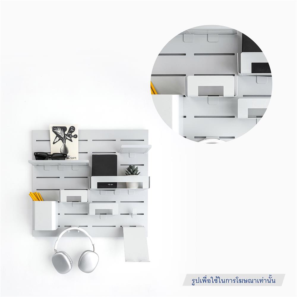 แผ่นชั้นวางของเหล็ก SPACEMAKER 12.4X8.9X5.1 ซม. สีดำ