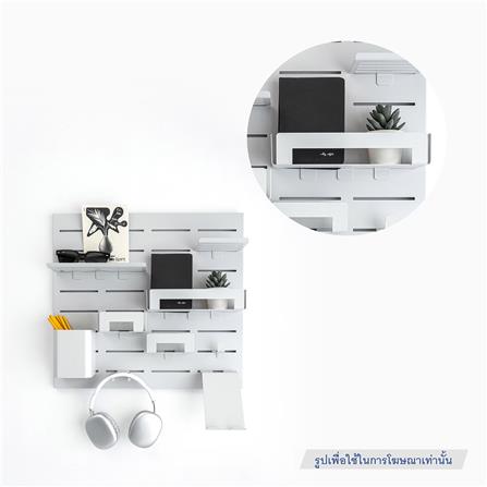 แผ่นชั้นวางของเหล็ก SPACEMAKER 25X8.9X5.1 ซม. สีดำ_2