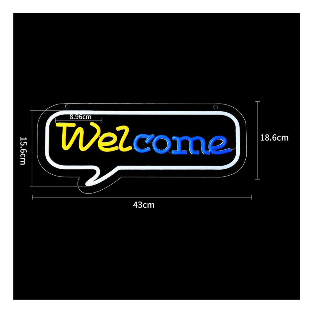 ป้ายไฟ LED CARINI MS24021 สีเหลือง/น้ำเงิน