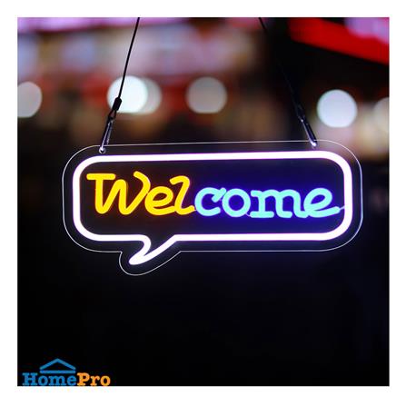 ป้ายไฟ LED CARINI MS24021 สีเหลือง/น้ำเงิน_1