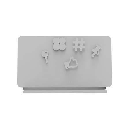 ที่จัดระเบียบโต๊ะทำงาน SPACEMAKER A4-003-G สีเทา_1