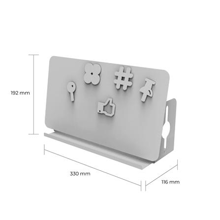 ที่จัดระเบียบโต๊ะทำงาน SPACEMAKER A4-003-G สีเทา_2