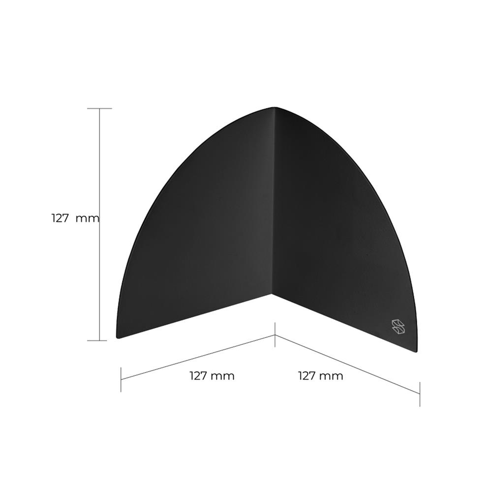 ที่กั้นหนังสือเหล็ก SPACEMAKER A1-004-B 12.7x12.7x12.7 ซม. สีดำ