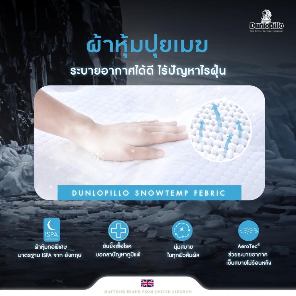แผ่นรองนอน 5 ฟุต DUNLOPILLO EXBURY