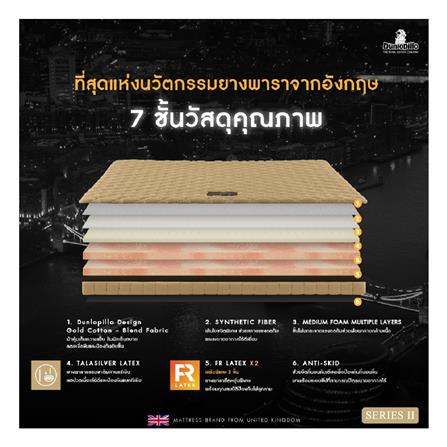 แผ่นรองนอน 5 ฟุต DUNLOPILLO TALASILVER PLUSH II_4