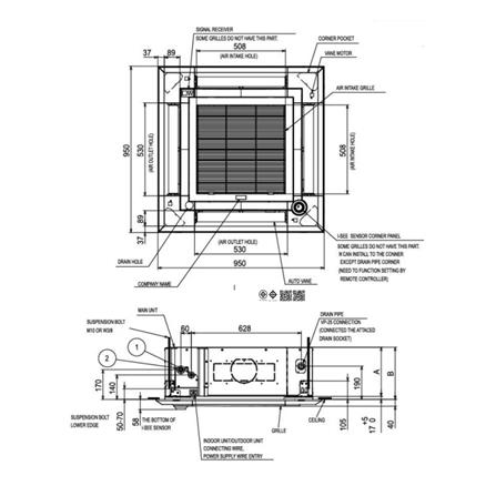 แอร์เพดาน MITSUBISHI PLY-SM24EA4 24225 บีทียู อินเวอร์เตอร์_2