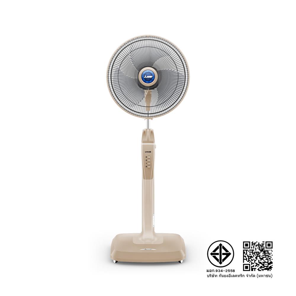 พัดลมตั้งพื้น 16 นิ้ว MITSUBISHI LV16-GB CM-BW สีน้ำตาล