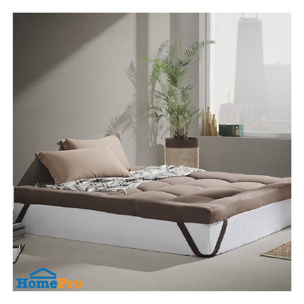 แผ่นรองนอน 5 ฟุต WOODFIELD WARRANT สี DARK BROWN