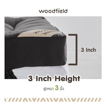 แผ่นรองนอน 5 ฟุต WOODFIELD WARRANT สี DARK BROWN_14