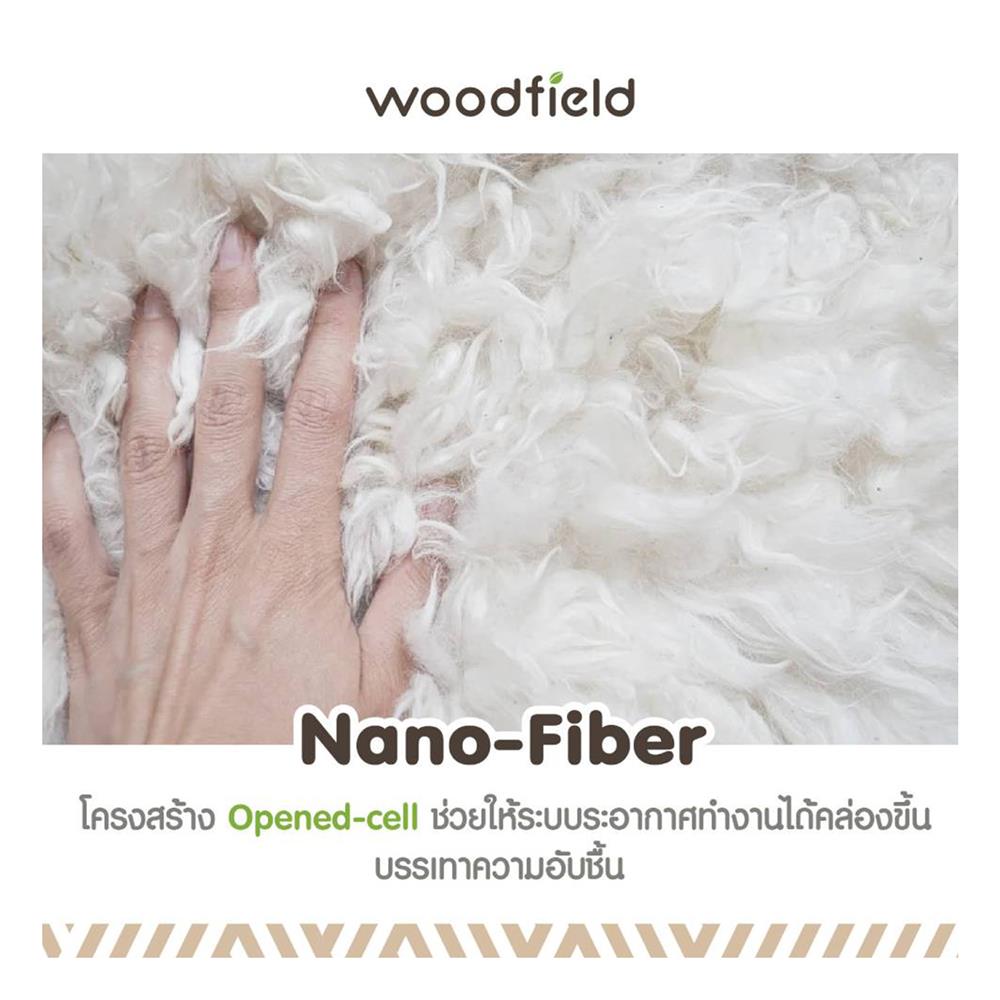 แผ่นรองนอน 3.5 ฟุต WOODFIELD WARRANT สี CRIMSON