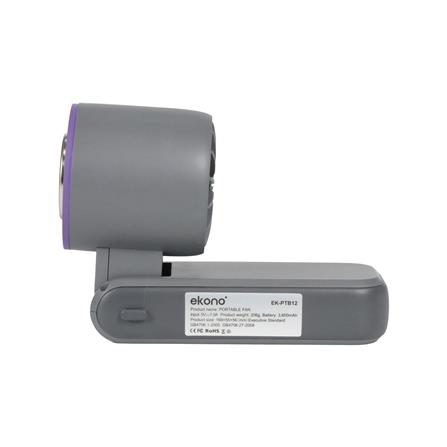 พัดลมพกพา 1.6 นิ้ว EKONO EK-PTB12 สีเทา_3