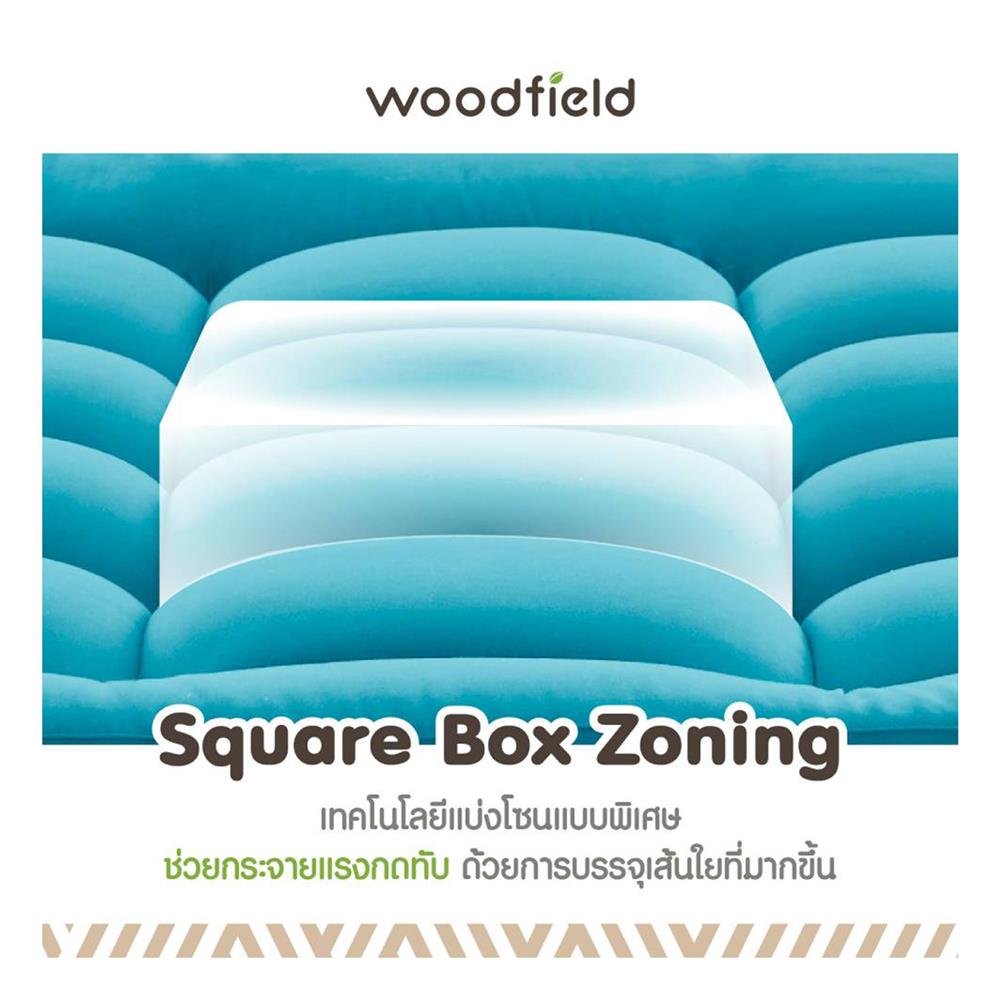 แผ่นรองนอน 6 ฟุต WOODFIELD WARRANT สี CRIMSON