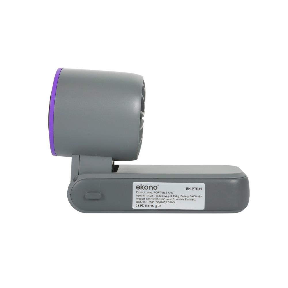 พัดลมพกพา 1.6 นิ้ว EKONO EK-PTB11 สีเทา