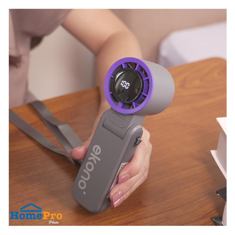 พัดลมพกพา 1.6 นิ้ว EKONO EK-PTB11 สีเทา