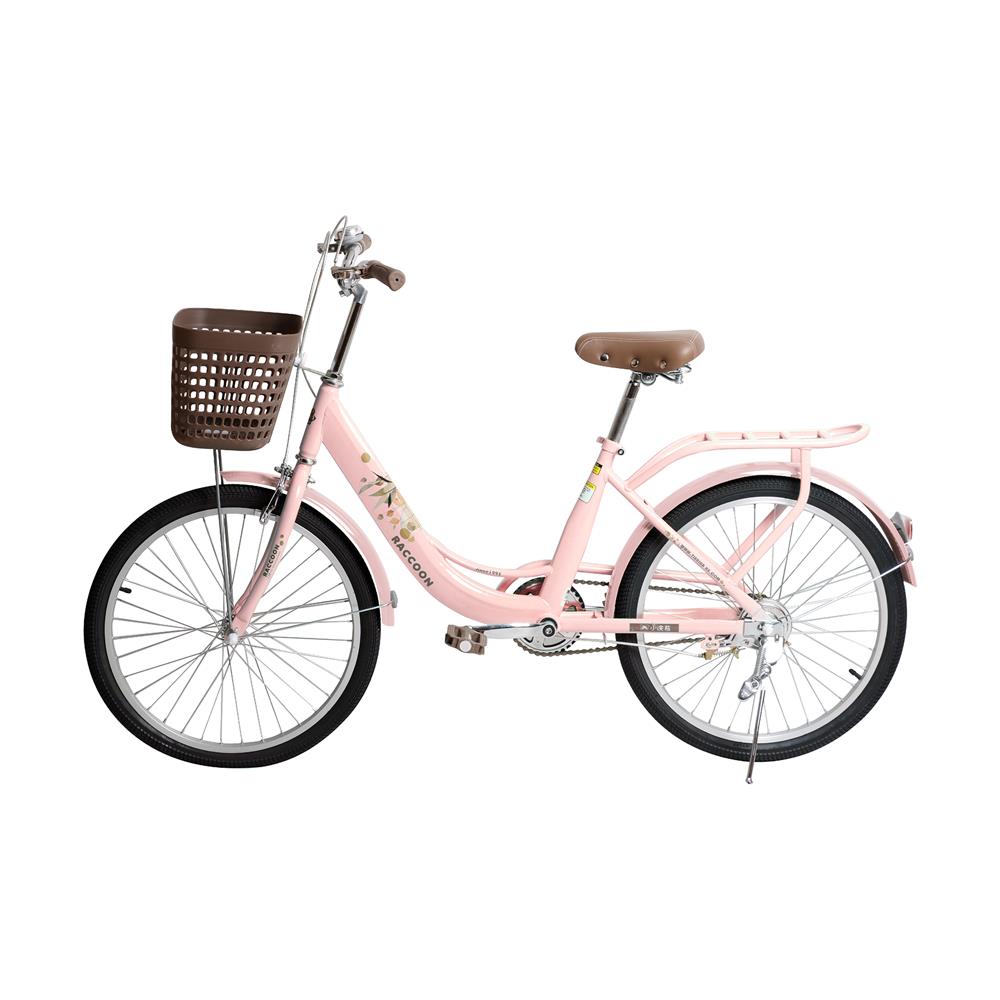 จักรยานแม่บ้าน 24 นิ้ว RACCOON TN24R75 สีชมพู