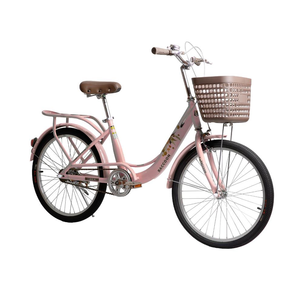 จักรยานแม่บ้าน 24 นิ้ว RACCOON TN24R75 สีชมพู