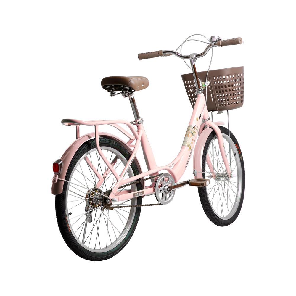 จักรยานแม่บ้าน 24 นิ้ว RACCOON TN24R75 สีชมพู
