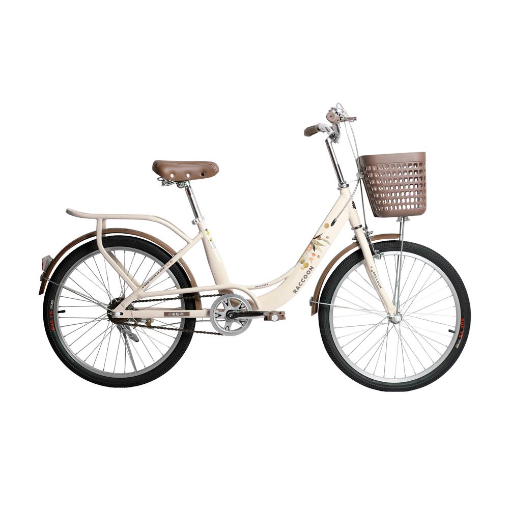จักรยานแม่บ้าน 24 นิ้ว RACCOON TN24R75 สีขาว