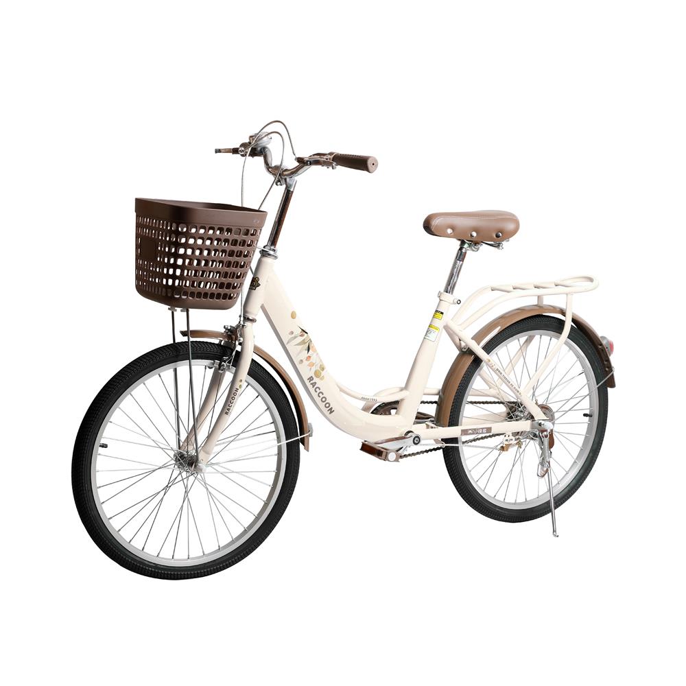 จักรยานแม่บ้าน 24 นิ้ว RACCOON TN24R75 สีขาว
