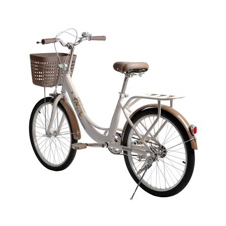 จักรยานแม่บ้าน 24 นิ้ว RACCOON TN24R75 สีขาว_6