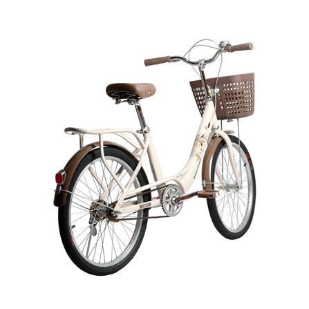 จักรยานแม่บ้าน 24 นิ้ว RACCOON TN24R75 สีขาว_7