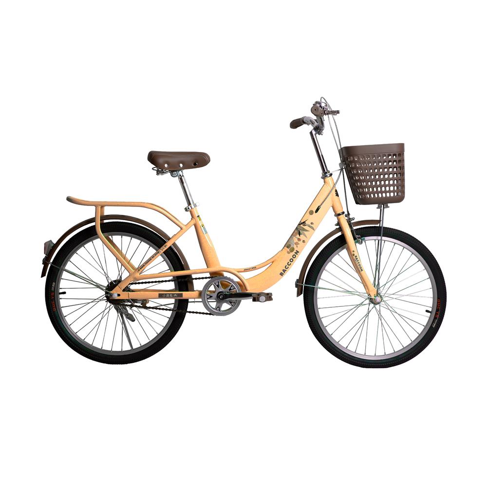 จักรยานแม่บ้าน 24 นิ้ว RACCOON TN24R75 สีเหลือง