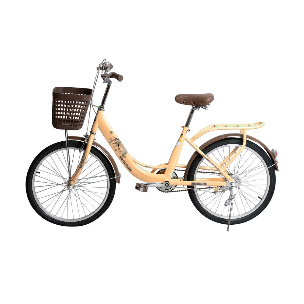 จักรยานแม่บ้าน 24 นิ้ว RACCOON TN24R75 สีเหลือง