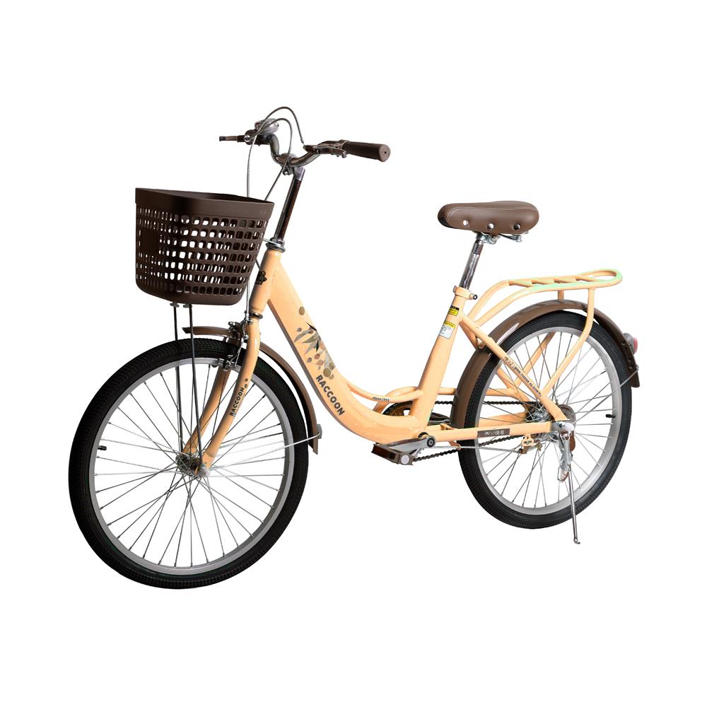 จักรยานแม่บ้าน 24 นิ้ว RACCOON TN24R75 สีเหลือง