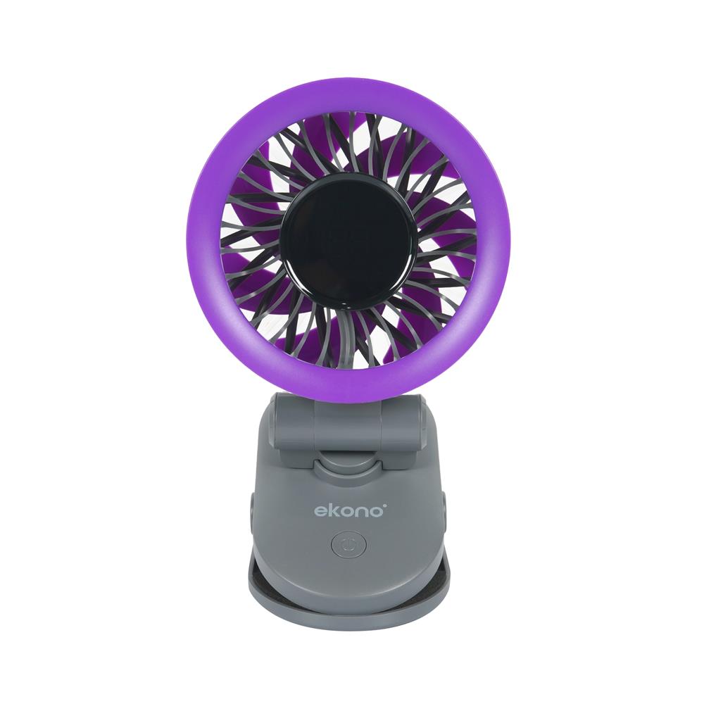 พัดลมพกพา 4 นิ้ว EKONO EK-PTB10 สีเทา_1