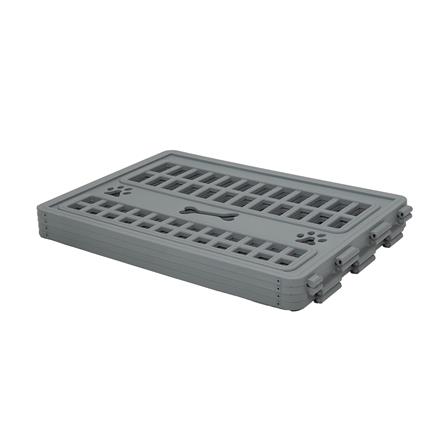 รั้วสัตว์เลี้ยง 4 เหลี่ยม DPETT 85x85 ซม. สีเทา_3