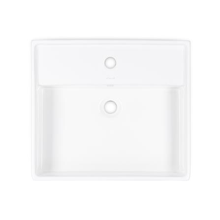 อ่างล้างหน้าฝังครึ่งเคาน์เตอร์ KOHLER K-20338X-1-0 สีขาว_2