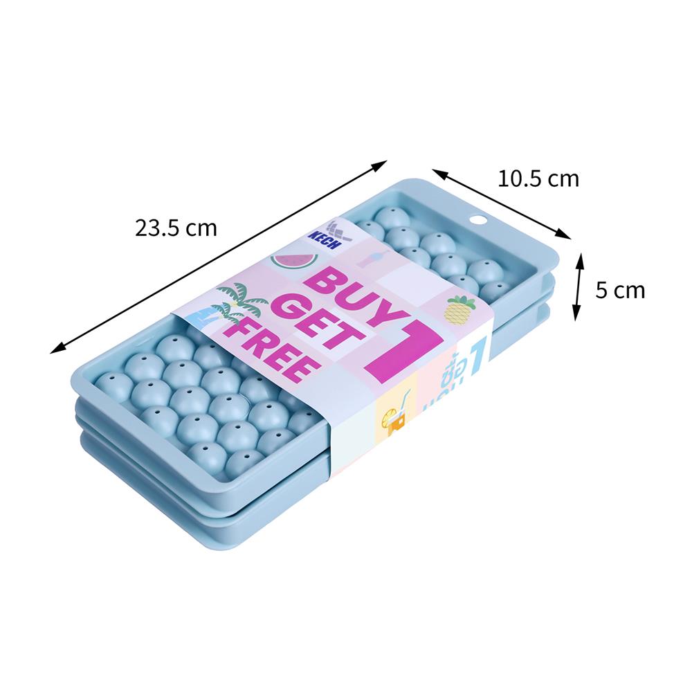 ที่ทำน้ำแข็งมีฝาปิด 63 ช่อง KECH สีฟ้า (แพ็ก 1 แถม 1)