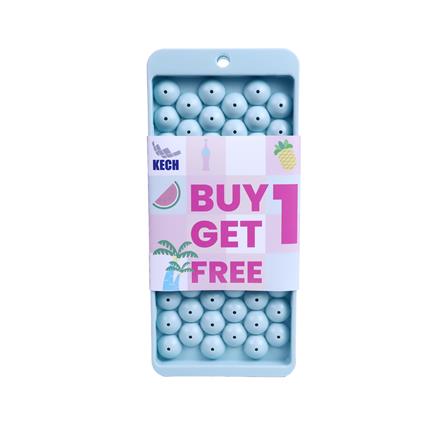 ที่ทำน้ำแข็งมีฝาปิด 63 ช่อง KECH สีฟ้า (แพ็ก 1 แถม 1)_2