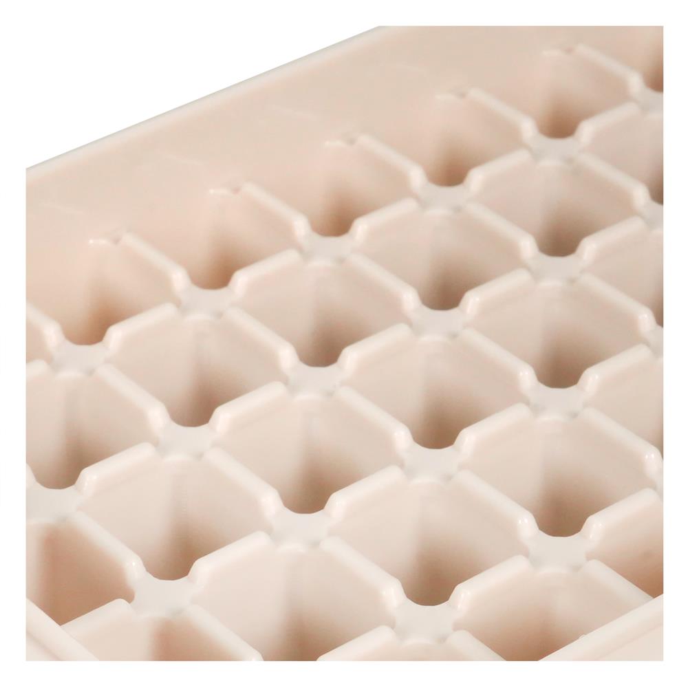 ที่ทำน้ำแข็งมีฝาปิด 60 ช่อง KECH สีครีม (แพ็ก 1 แถม 1)